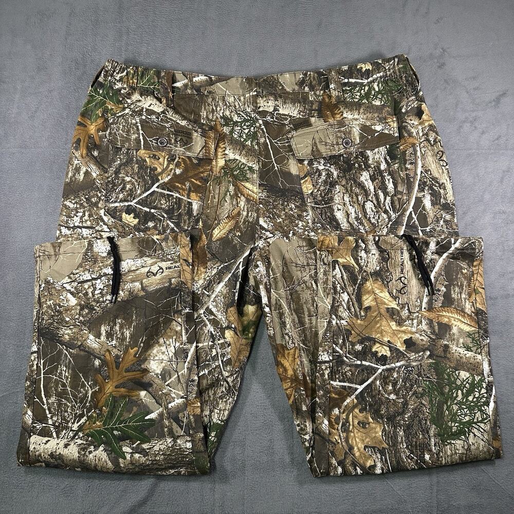 Realtree Camo Cargo Pants Brown Men’s XXL Cotton Blend Hunting Outdoor Utility - Picture 8 of 8